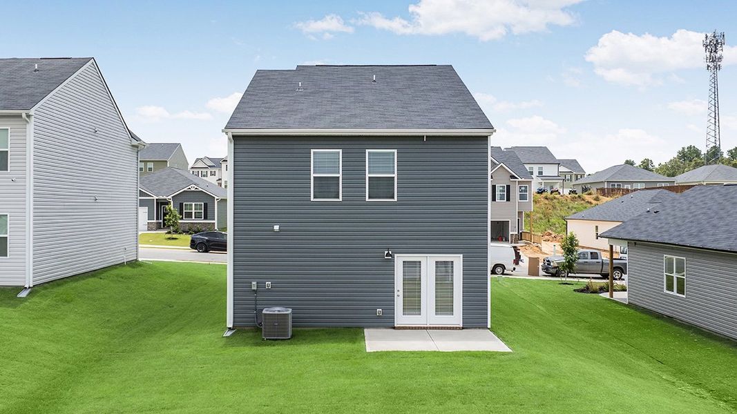 Exterior details and patio area of a home in Captain's Corner, Grovetown (Image 3).