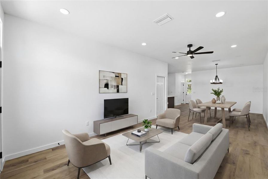 Furnished interior view inside a new home in , Dade City (Image 6).