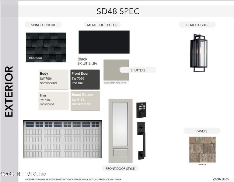 Sample of building materials used in homes in SilverLeaf, St. Augustine (Image 30).