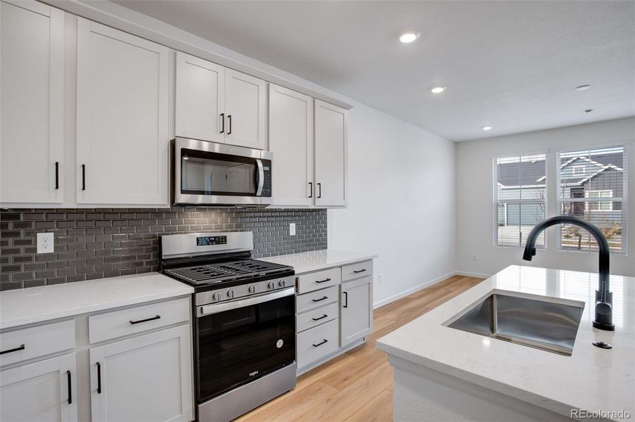 Furnished interior view inside a new home in Westside Crossing Townhomes, Berthoud (Image 12).