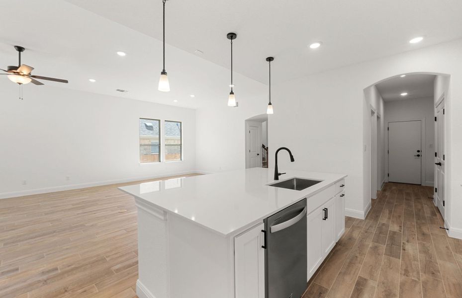 Furnished interior view inside a new home in West Cypress Hills, Spicewood (Image 4).