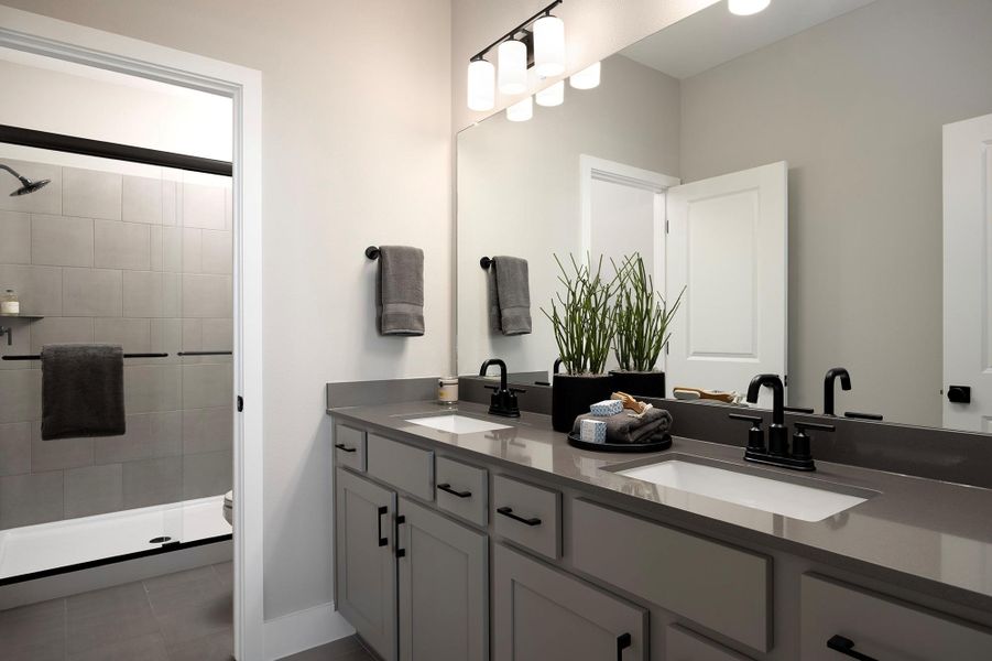 Furnished interior view inside a new home in Parkton Square, Kyle (Image 8). Furnished interior view inside a new home in Parkton Square, Kyle (Image 8).