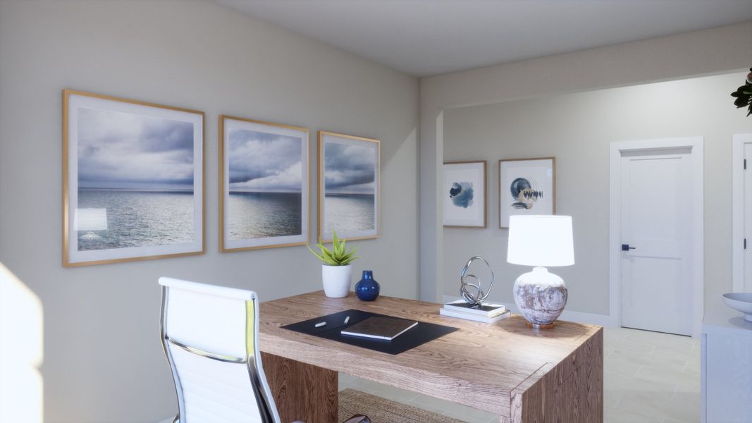 Representative furnished interior of a home built from the 4013 by Risewell Homes in Parkton Square, Kyle (Image 11).
