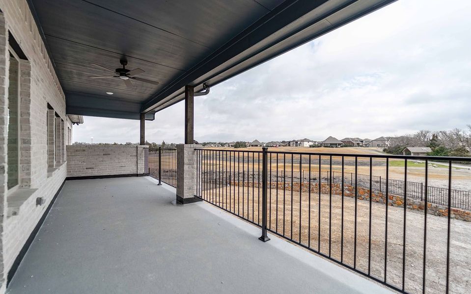 Exterior details and patio area of a home in Heath Golf & Yacht Club, Heath (Image 2). Exterior details and patio area of a home in Heath Golf & Yacht Club, Heath (Image 2).
