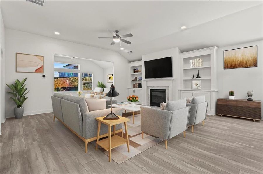 Furnished interior view inside a new home in , Hiram (Image 15).