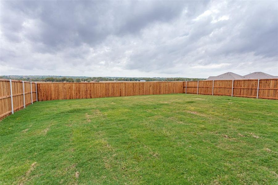 Exterior details and patio area of a home in Sierra Vista at Kelly Ranch, Aledo (Image 17). Exterior details and patio area of a home in Sierra Vista at Kelly Ranch, Aledo (Image 17).
