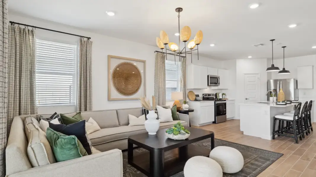 Representative furnished interior of a home built from the Ibis by D.R. Horton in Citrus Pointe, Phoenix (Image 12).