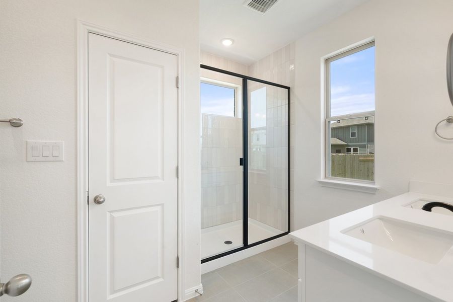 Furnished interior view inside a new home in Crosswinds, Kyle (Image 37). Furnished interior view inside a new home in Crosswinds, Kyle (Image 37).