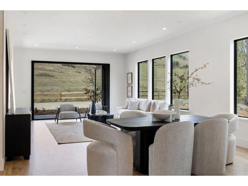 Furnished interior view inside a new home in , Boulder (Image 6).