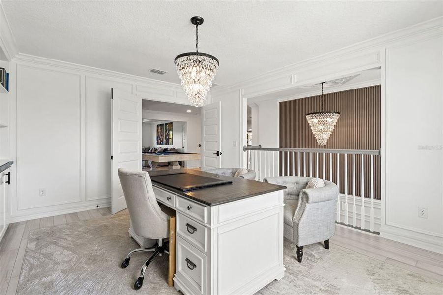 Furnished interior view inside a new home in Whispering Oaks Preserve, Wesley Chapel (Image 46).