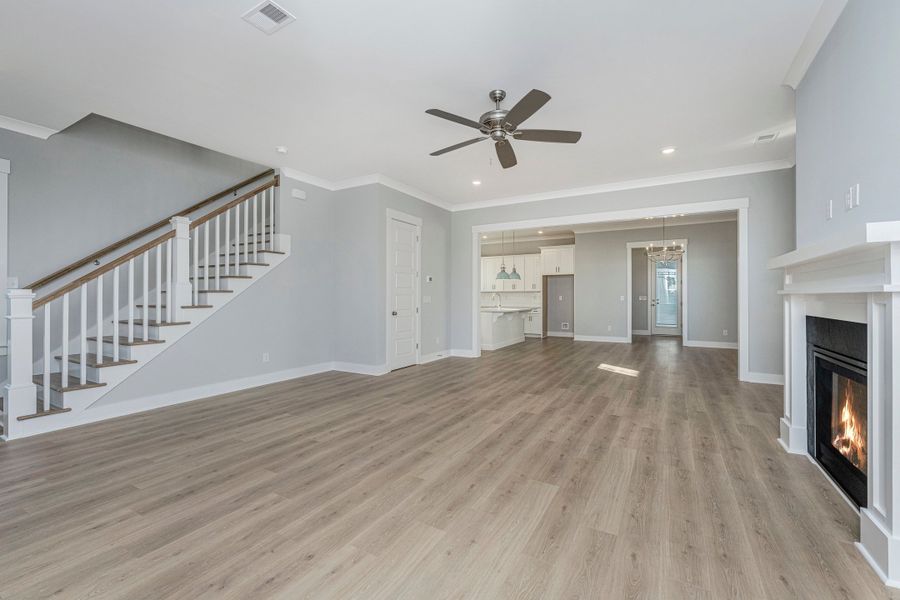 Representative unfurnished interior of a home built from the Moultrie by Homes by Dickerson in Nexton, Summerville (Image 16).