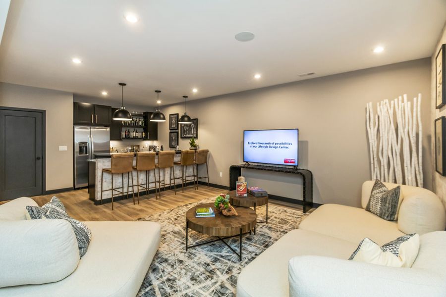 Representative furnished interior of a home built from the Wyatt by Fischer Homes in Twin Lakes, Hoschton (Image 70).
