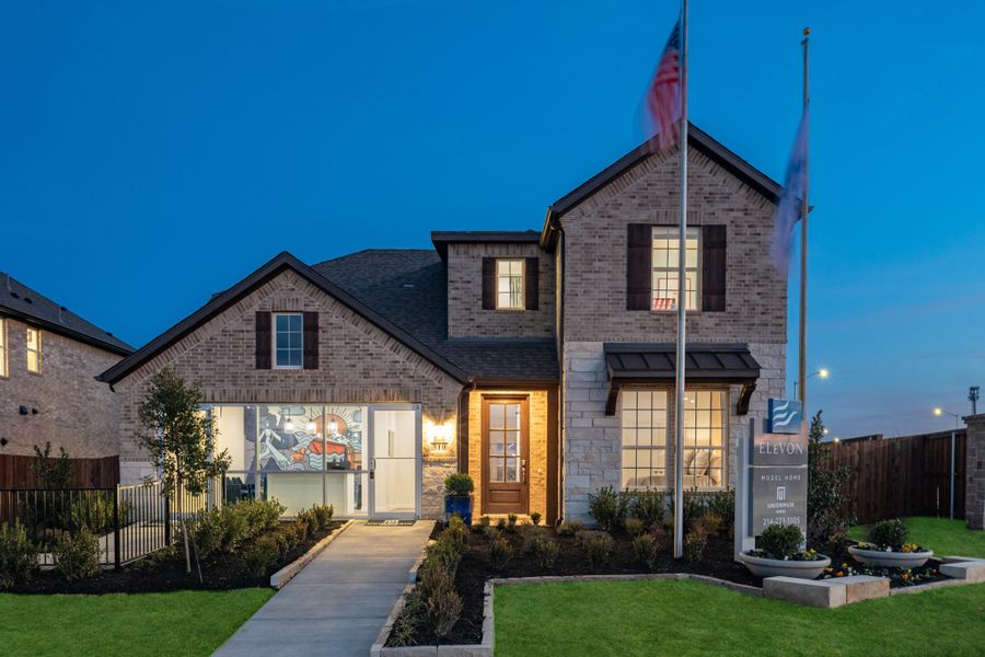 Representative exterior photo of a completed home built from the Salado by UnionMain Homes in Legacy Hills, Celina, TX (Image 33).