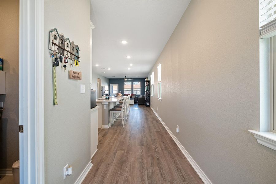 Welcoming entry way into home.