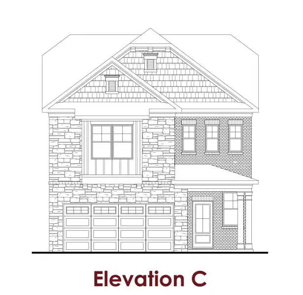 Representative rendering of the exterior for the Holly by Chafin Communities (Image 5).
