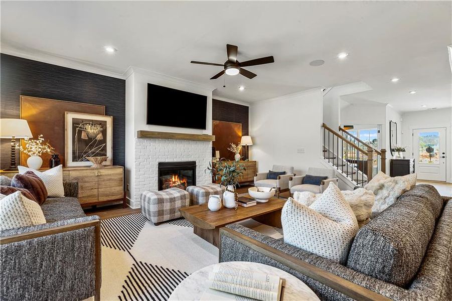 Furnished interior view inside a new home in Arden, Cumming (Image 34). Furnished interior view inside a new home in Arden, Cumming (Image 34).