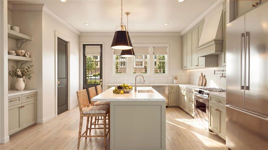 Furnished interior view inside a new home in , Alpharetta (Image 4).