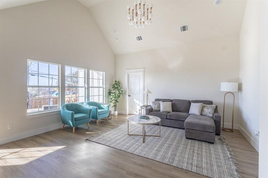 Furnished interior view inside a new home in , Fort Worth (Image 9).