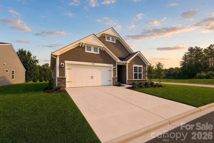 Front exterior of a new home in Roselyn, Lancaster, SC, highlighting curb appeal (Image 19).