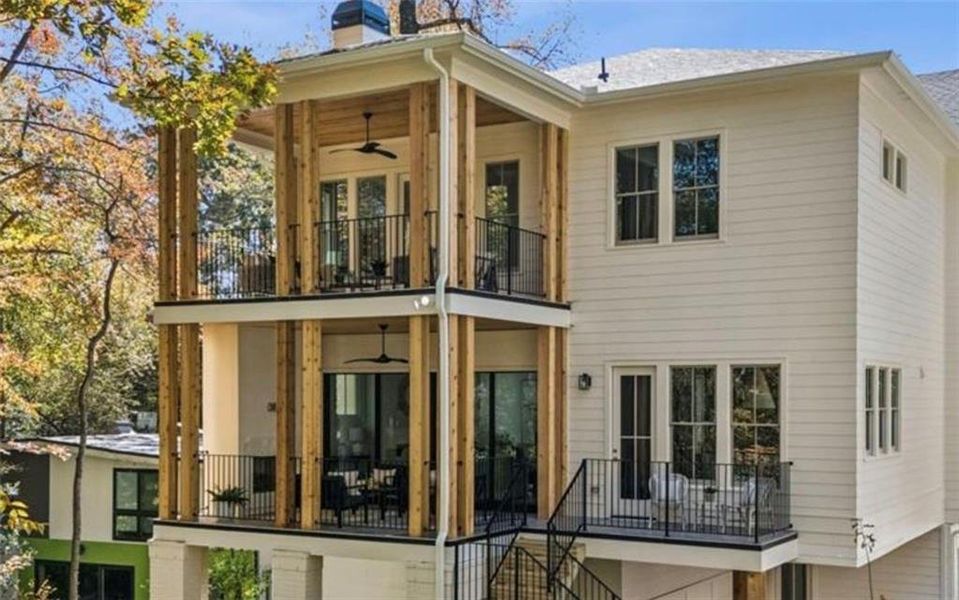 Exterior details and patio area of a home in , Atlanta (Image 32). Exterior details and patio area of a home in , Atlanta (Image 32).