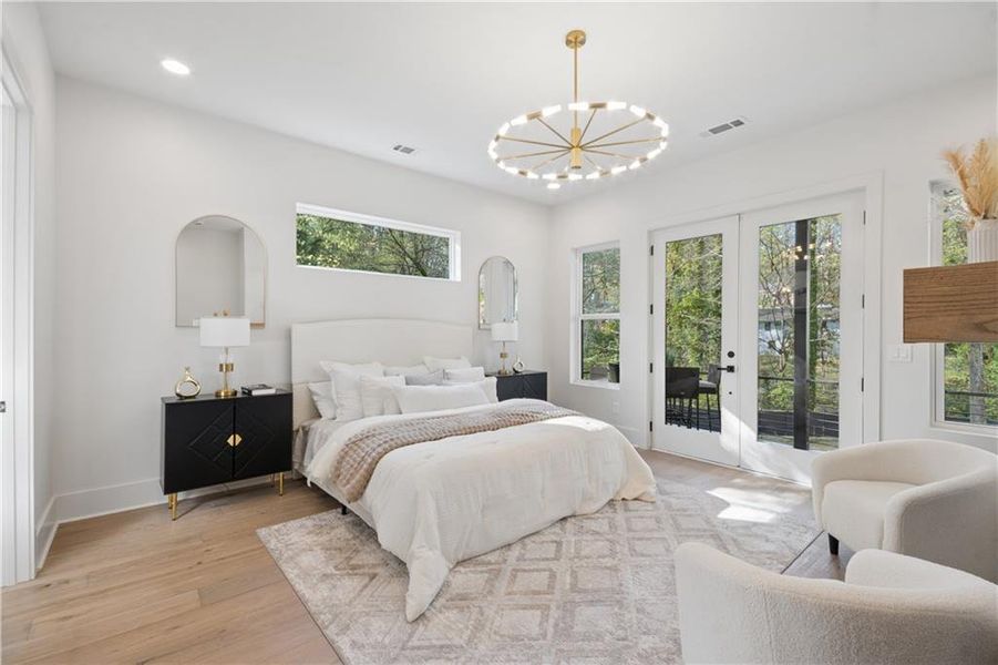 Furnished interior view inside a new home in , Atlanta (Image 39).
