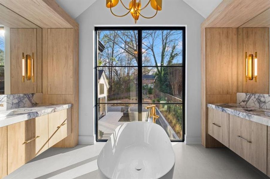Furnished interior view inside a new home in , Atlanta (Image 13).