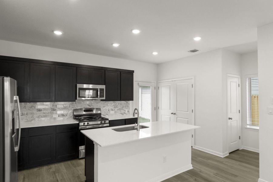 Furnished interior view inside a new home in Blanco Vista, San Marcos (Image 14).