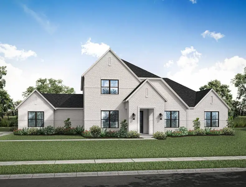 Representative exterior photo of a completed home built from the 3693 by Gracepoint Homes in Kellar Farms, Smithville, TX (Image 4). Representative exterior photo of a completed home built from the 3693 by Gracepoint Homes in Kellar Farms, Smithville, TX (Image 4).