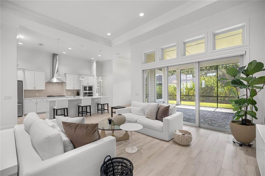 Living room/kitchen area