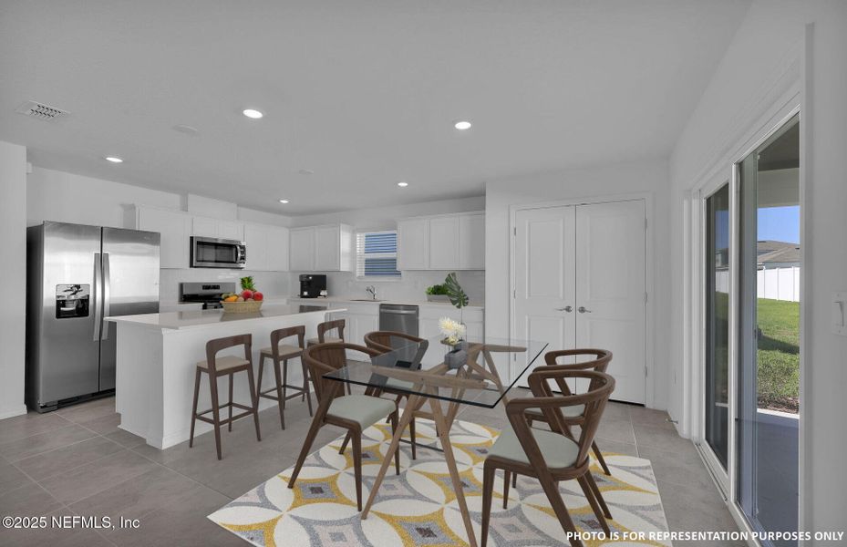 Furnished interior view inside a new home in Wells Landing, Jacksonville (Image 10). Furnished interior view inside a new home in Wells Landing, Jacksonville (Image 10).