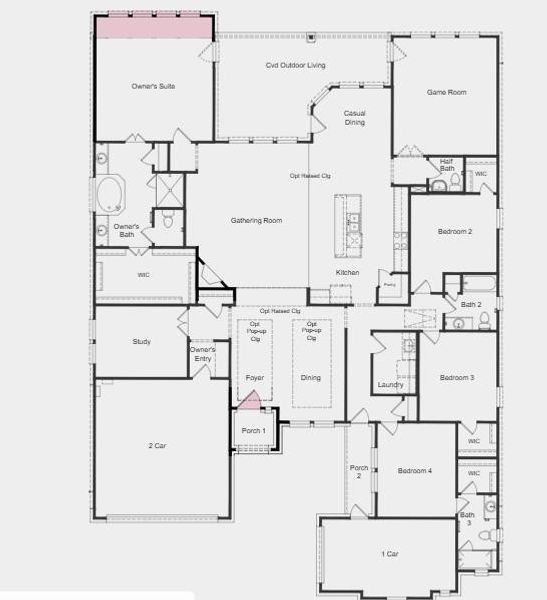 Additional Highlights Include: Extended owners suite and 42" door at front entry.