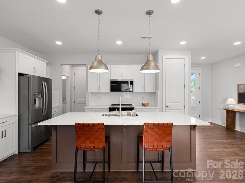 Furnished interior view inside a new home in , Weaverville (Image 29).
