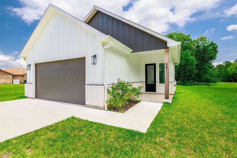 High height garage for trucks.