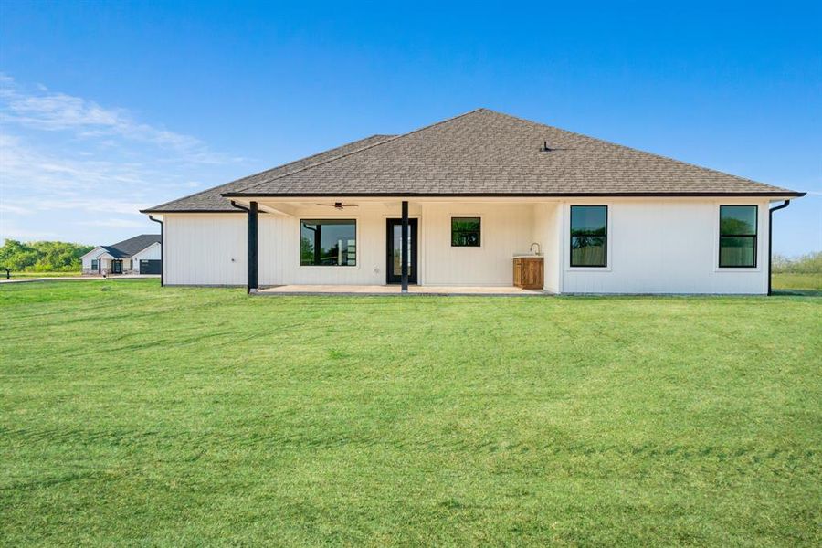 Exterior details and patio area of a home in , Brookston (Image 18).