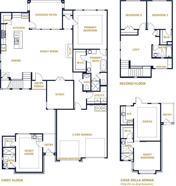 Polperro Floor Plan Layout in Parmer Ranch- Cottages, Georgetown | Sitterle Homes Polperro Floor Plan Layout in Parmer Ranch- Cottages, Georgetown | Sitterle Homes