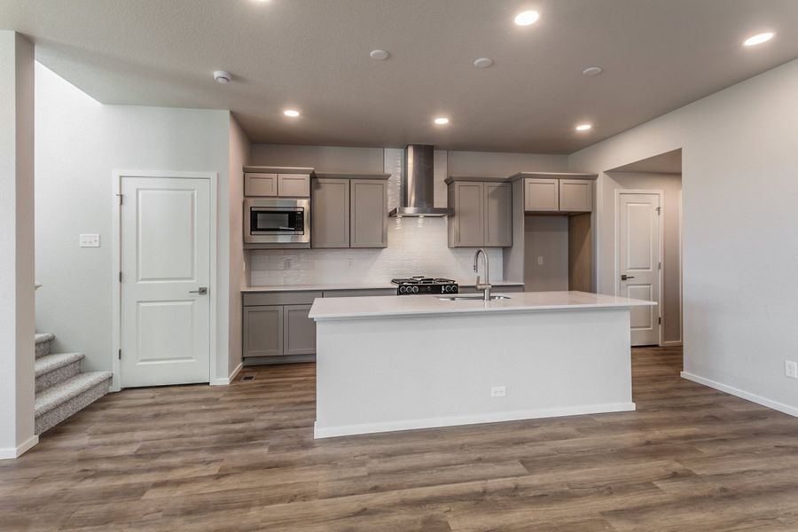 Furnished interior view inside a new home in Trailside, Timnath (Image 5).