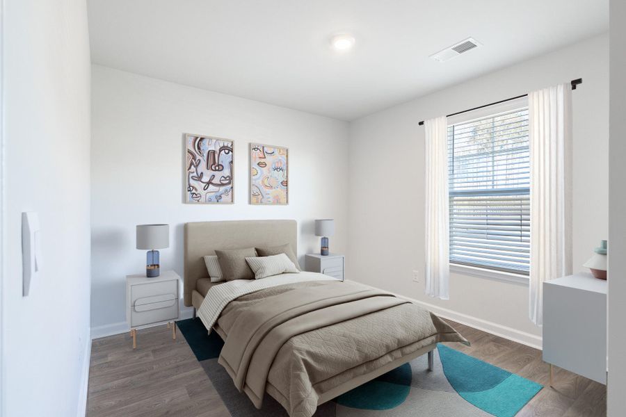 Furnished interior view inside a new home in Center Pointe, Santee (Image 9). Furnished interior view inside a new home in Center Pointe, Santee (Image 9).