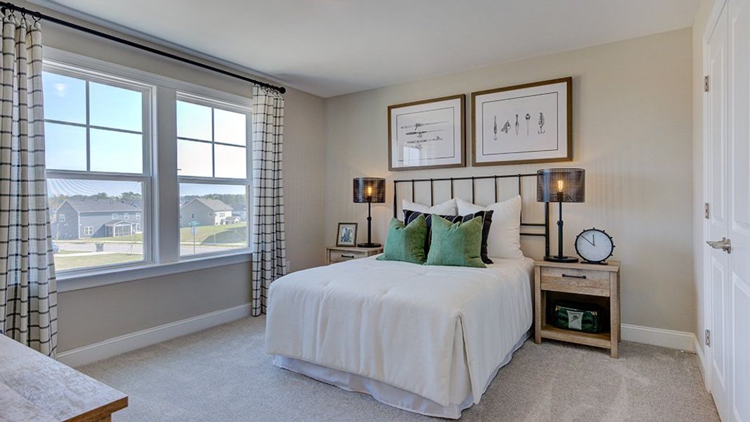 Furnished interior view inside a new home in Bridgeberry, Holly Springs (Image 15).