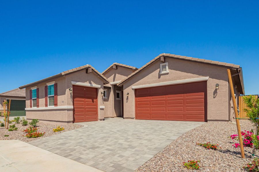 2D floor plan layout of this home in The Views at Rancho Cabrillo, Peoria, AZ (Image 27).
