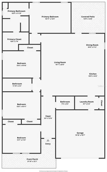 2D floor plan layout of this home in , Brooksville, FL (Image 5).