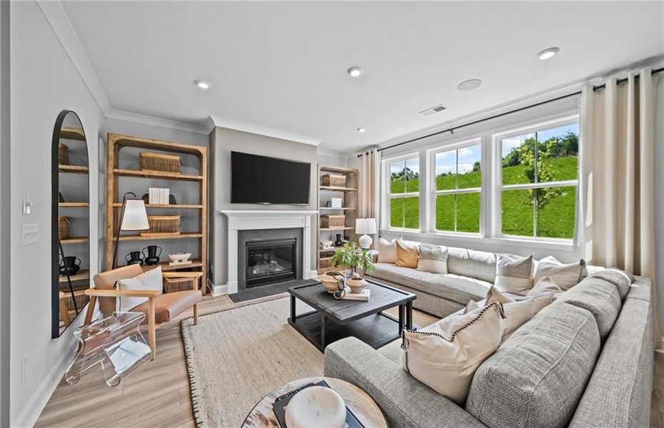 Furnished interior view inside a new home in Linden Grove, Powder Springs (Image 17).