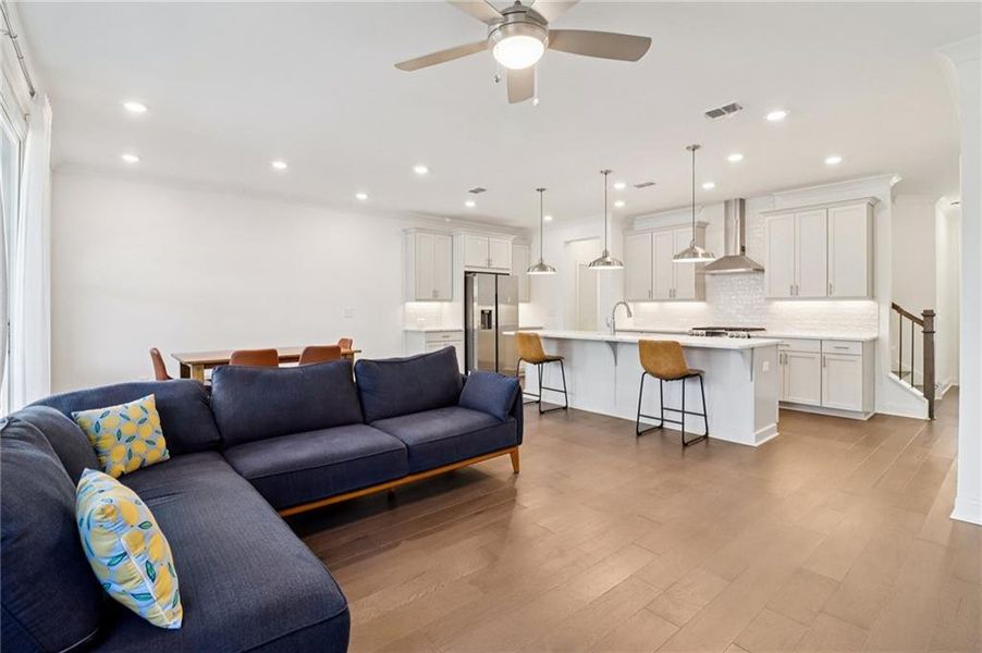 Furnished interior view inside a new home in , Buford (Image 5).