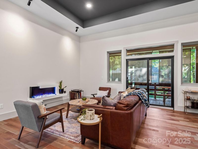 Lots of large windows throughout