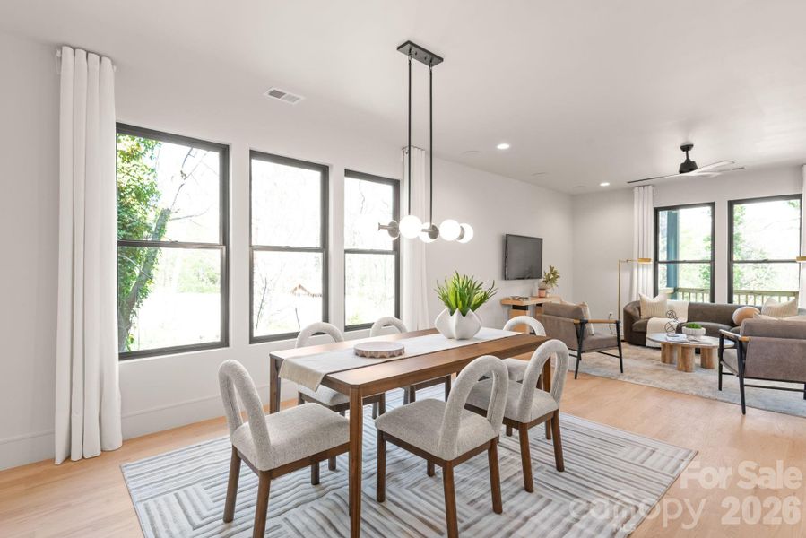 Furnished interior view inside a new home in , Charlotte (Image 31).