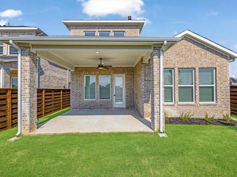 Front exterior of a new home in Royal Court, Little Elm, TX, highlighting curb appeal (Image 22).