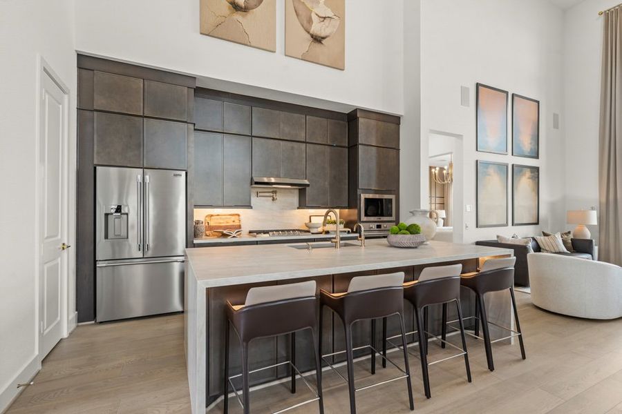 Furnished interior view inside a new home in Legacy Prairie at Katy Court 60', Katy (Image 5).