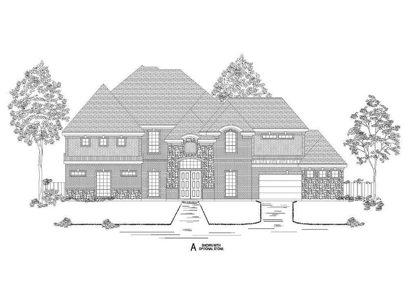 Representative rendering of the exterior for the Adkisson PC (w/Media) by First Texas Homes (Image 2).