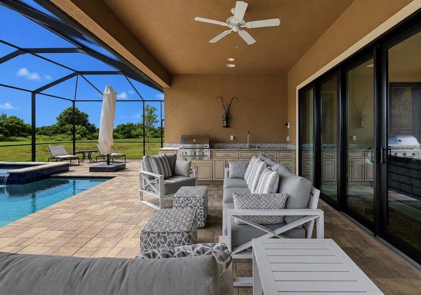 Exterior details and patio area of a home in , Apollo Beach (Image 32).