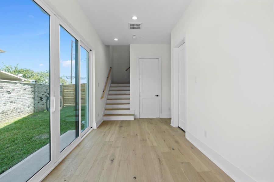 Access to your yard and elevator capable on all 4 floors. Come tour our furnished model home open Saturday & SundayEstimated completion November 30, 2025.