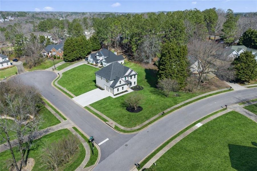 Front exterior of a new home in , Stockbridge, GA, highlighting curb appeal (Image 31).